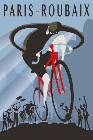Paris-Roubaix 1896 vintage poster